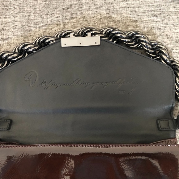 Monika Chiang Plum Leather Purse - Picture 5 of 9